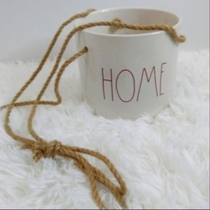 Rae Dunn "HOME" ceramic hanging planter